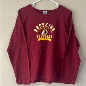Redskins women’s  Maroon Long Sleeve Shirt